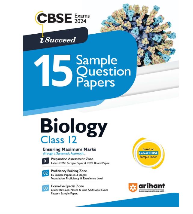 Arihant CBSE Sample Question Papers Class 12 Biology Book for 2024 Board Exam